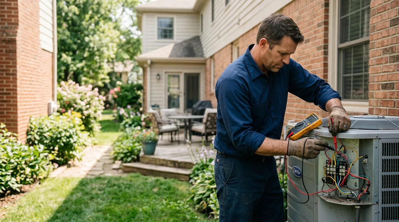 HVAC technician working near Nolanville, TX